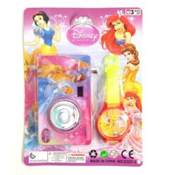 Camara con reloj princesas